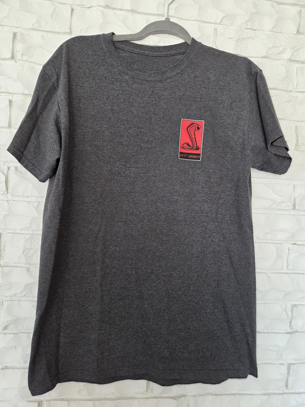 Ford Charcoal Short Sleeve Tee with Red Cobra Patch